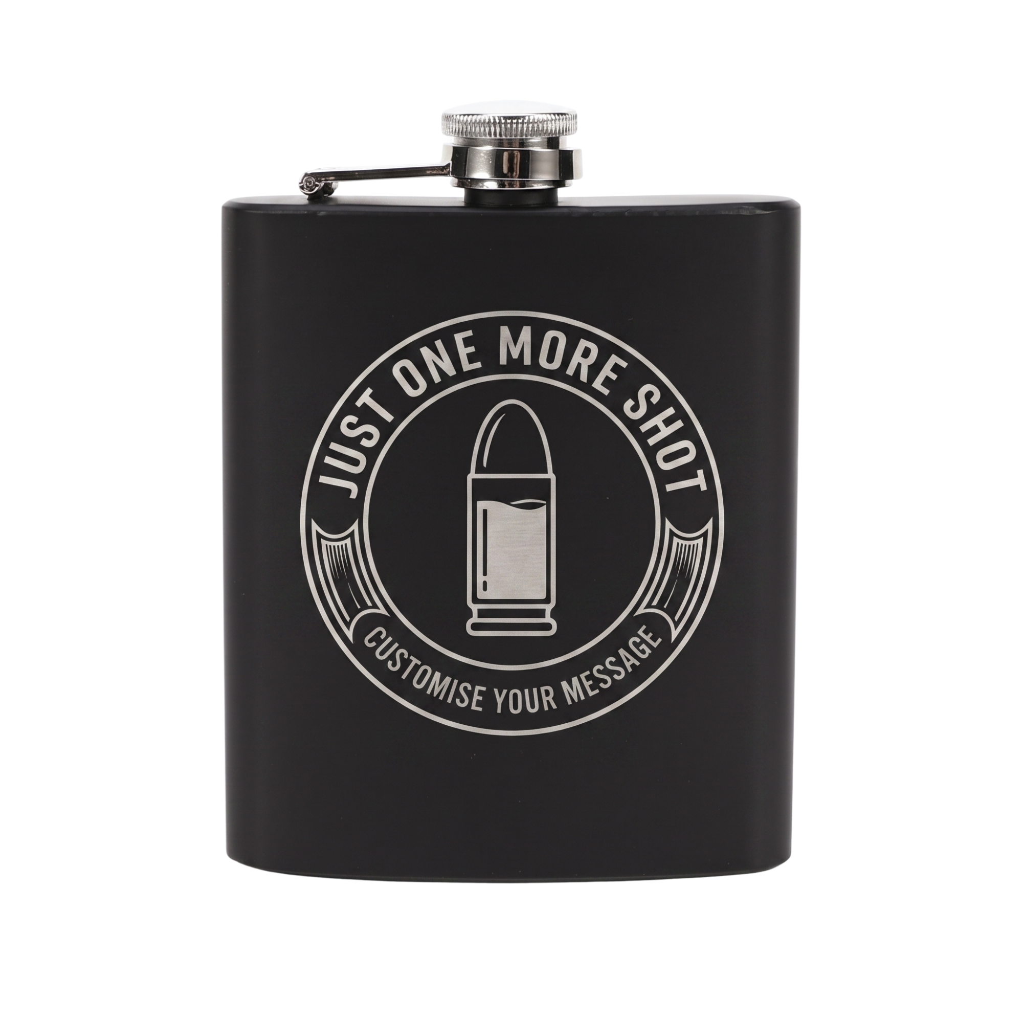 Engraved Stainless Steel Hip Flask