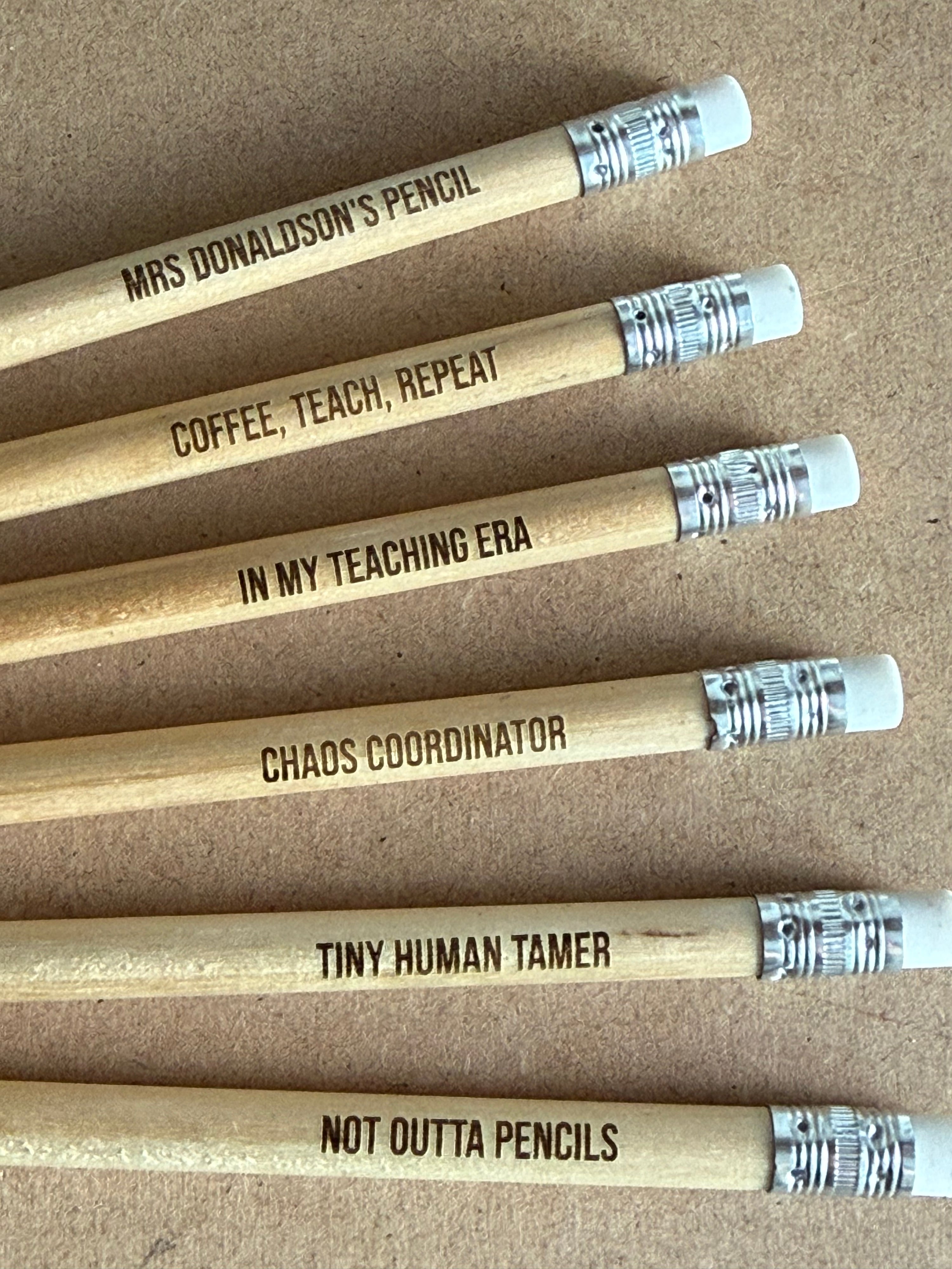 Personalised Engraved Pencils