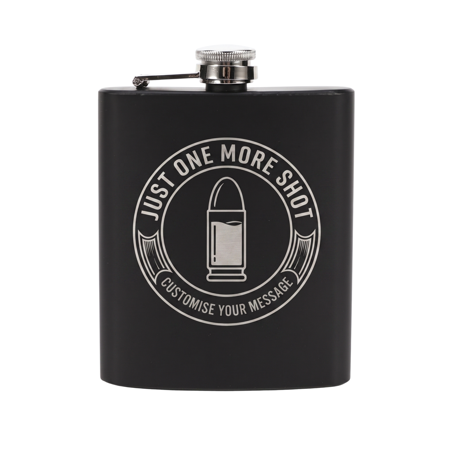 Engraved Stainless Steel Hip Flask